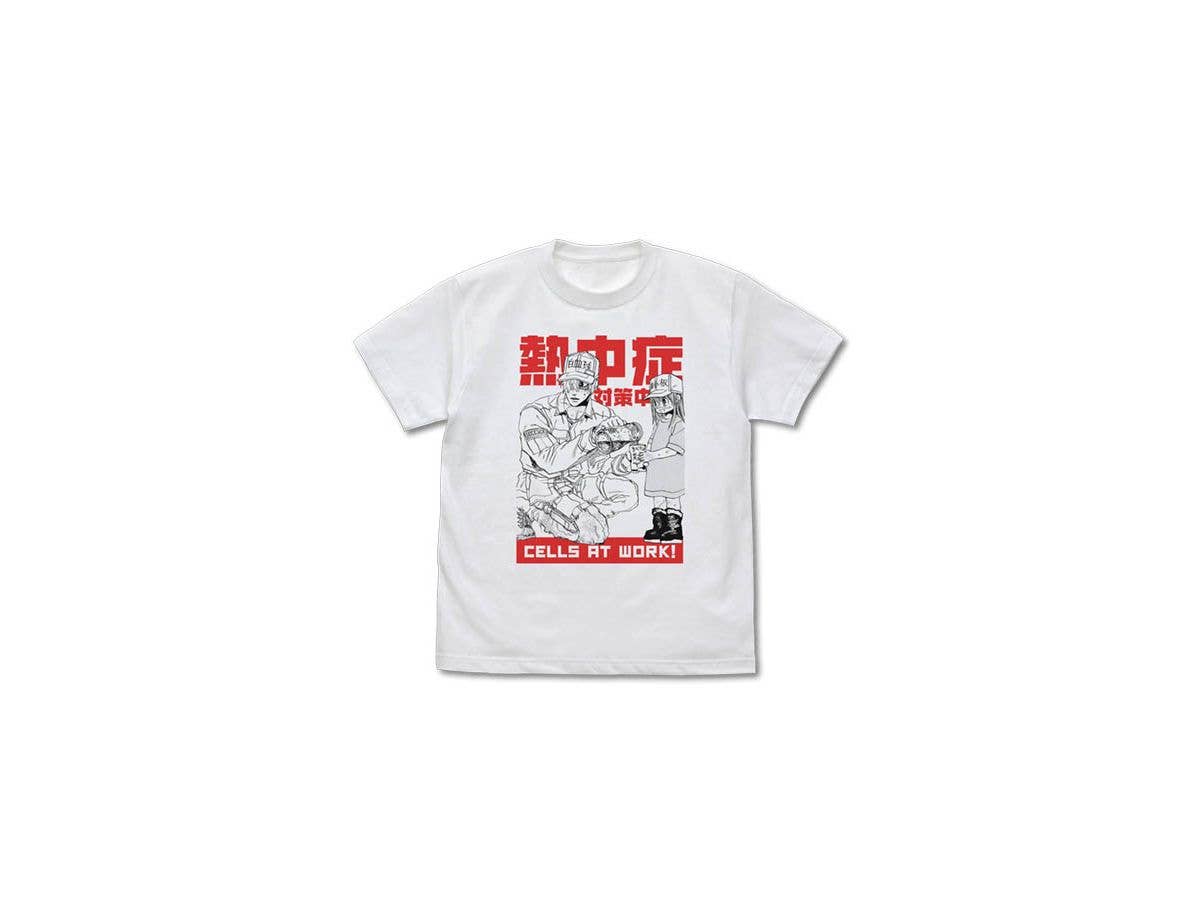 はたらく細胞: 熱中症対策 Tシャツ/WHITE-L