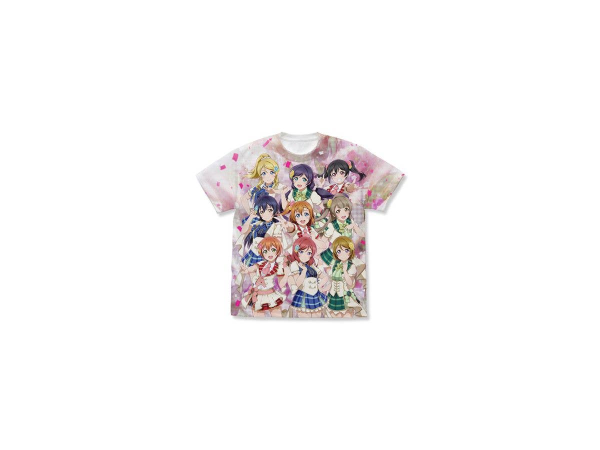 ラブライブ!: ミューズ フルグラフィックＴシャツ/WHITE-XL