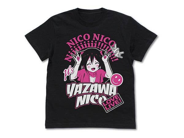 ラブライブ!: 矢澤にこ エモーショナルTシャツ/BLACK-L
