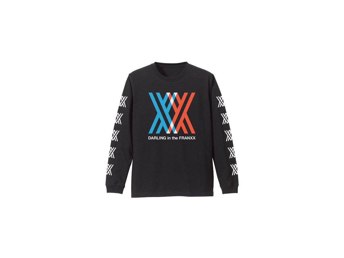 ダーリン・イン・ザ・フランキス: 袖リブロングスリーブTシャツ/BLACK-L