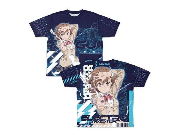 とある科学の超電磁砲T: 御坂美琴 両面フルグラフィックTシャツ/S