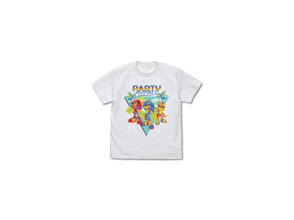 ソニック: PARTY ANIMALS フルカラーTシャツ / WHITE-L