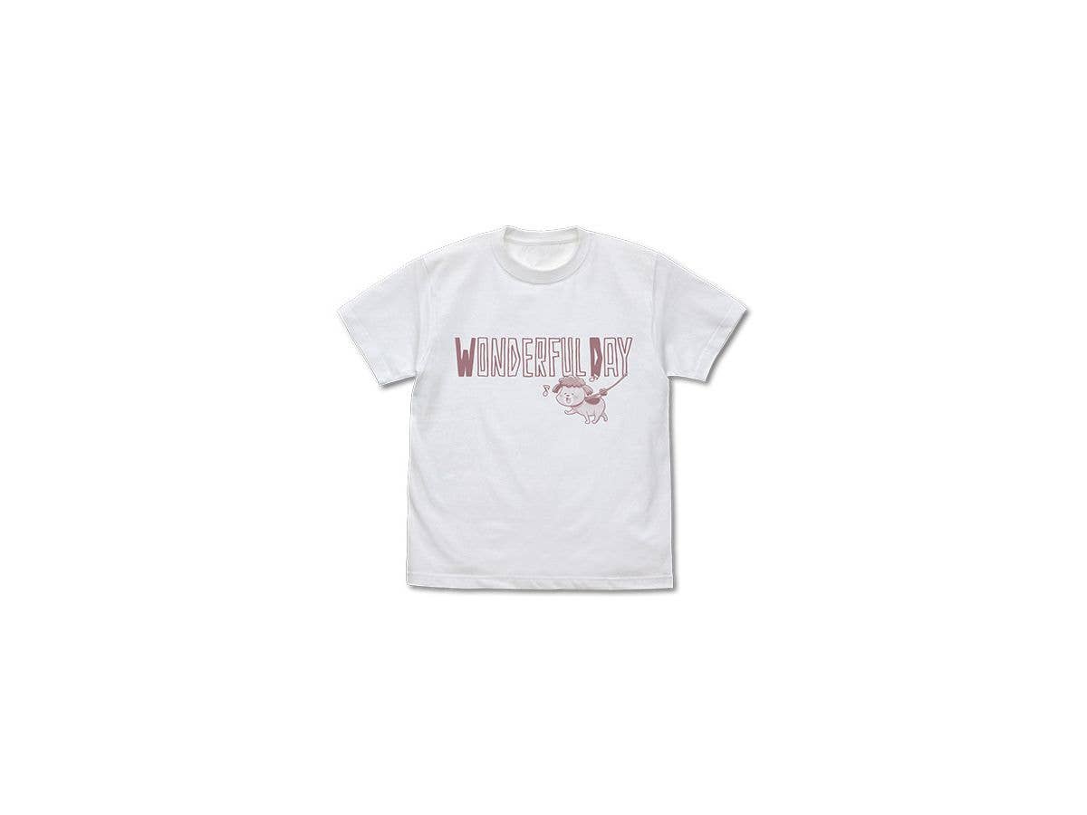 犬と猫どっちも飼ってると毎日たのしい: 犬くんのワンダフルな Tシャツ White S