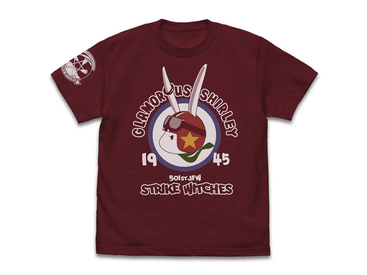 ストライクウィッチーズ: シャーロット パーソナルマーク Tシャツ BURGUNDY M