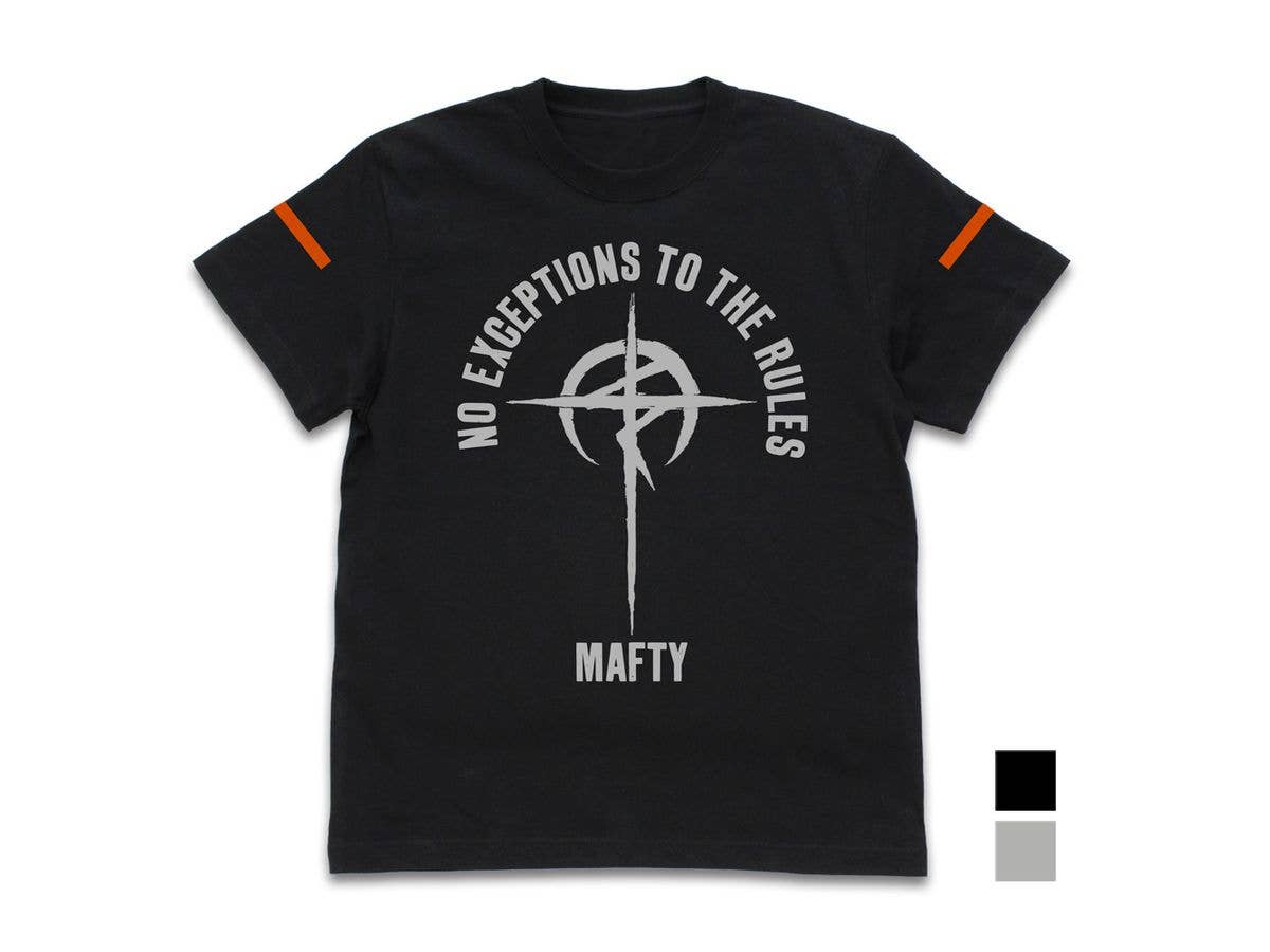 機動戦士ガンダム 閃光のハサウェイ: マフティースローガン Tシャツ / BLACK-L