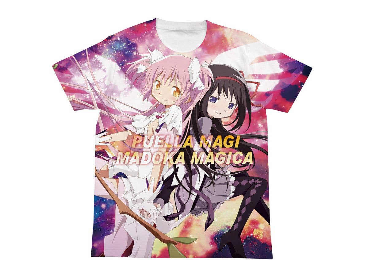 魔法少女まどか マギカ: まどか & ほむら フルグラフィック Tシャツ White S