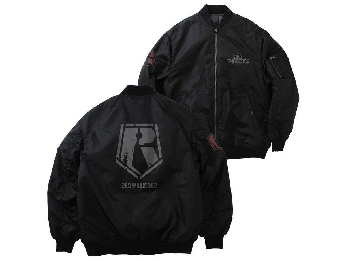 装甲騎兵ボトムズ: レッドショルダー MA 1ジャケット BLACK L