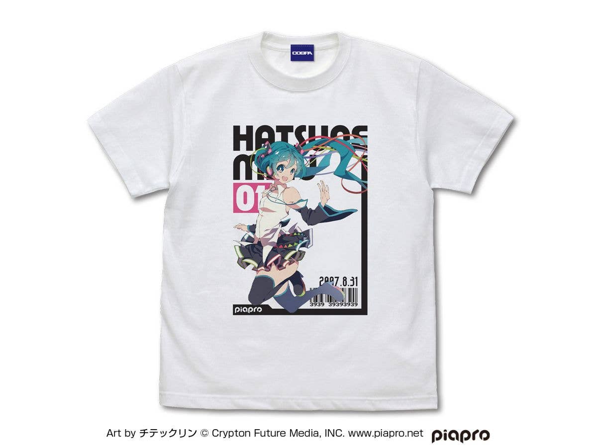初音ミク フルカラーTシャツ チテックリン Ver. / WHITE-M