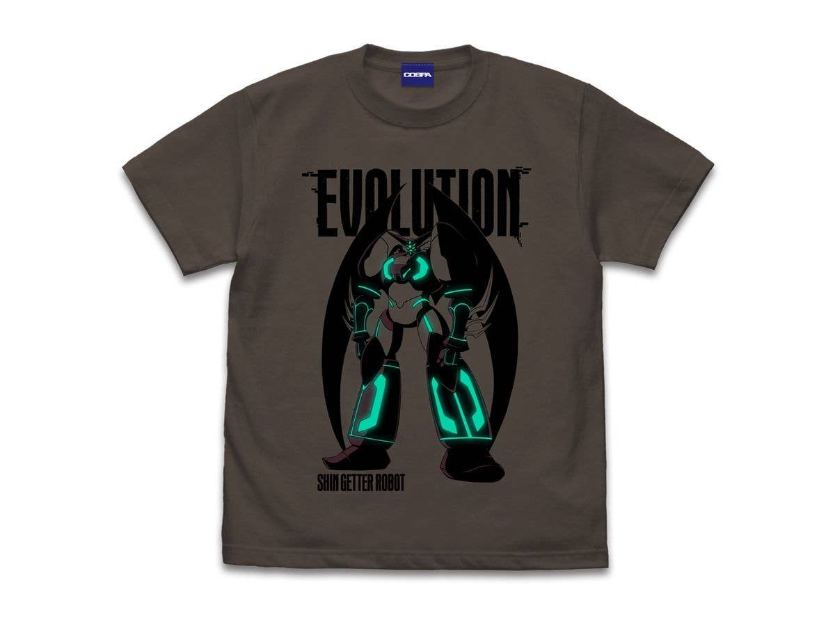 真(チェンジ!!)ゲッターロボ 世界最後の日: 真ゲッターロボ Tシャツ CHARCOAL L