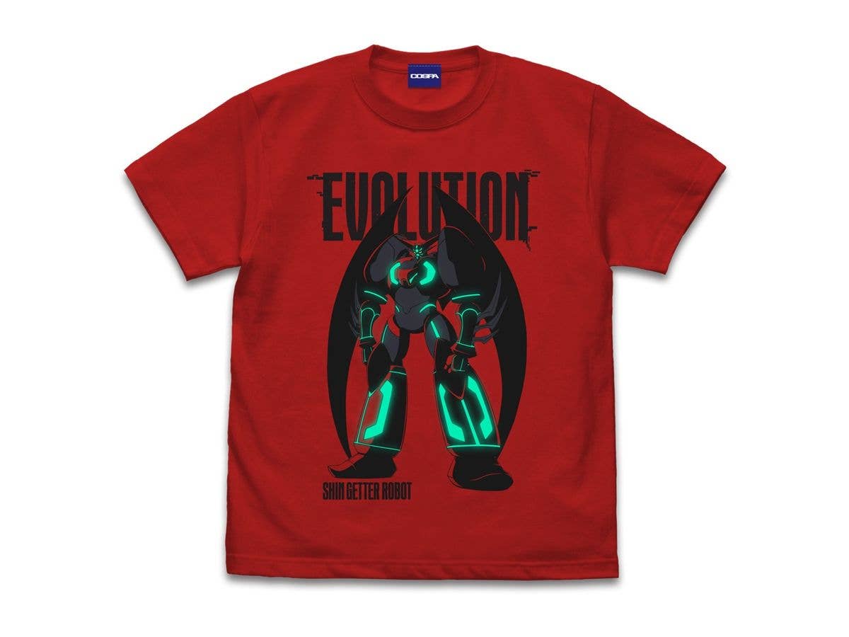 真(チェンジ!!)ゲッターロボ 世界最後の日: 真ゲッターロボ Tシャツ RED M