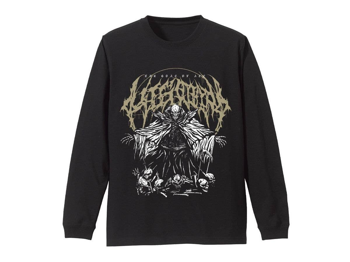 オーバーロードIV: The goal of all life is death 袖リブロングスリーブTシャツ  BLACK XL