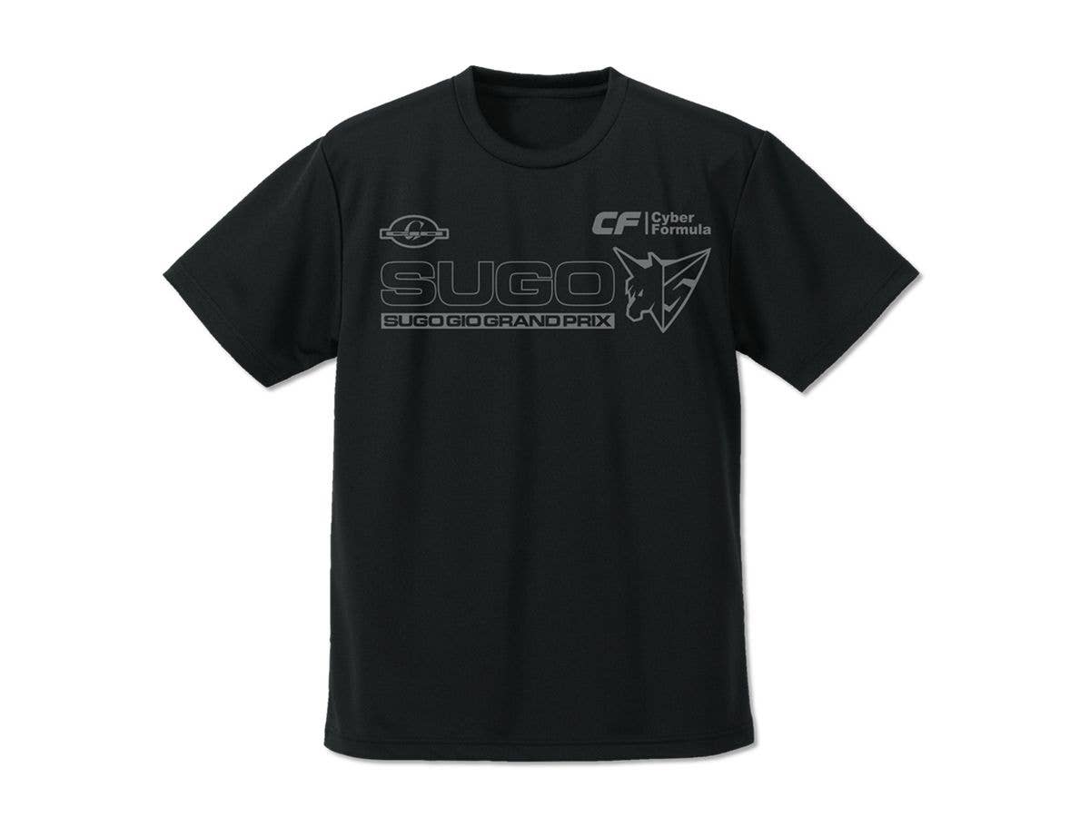 新世紀GPX サイバーフォーミュラSIN: スゴウGIOグランプリ ドライTシャツ BLACK S