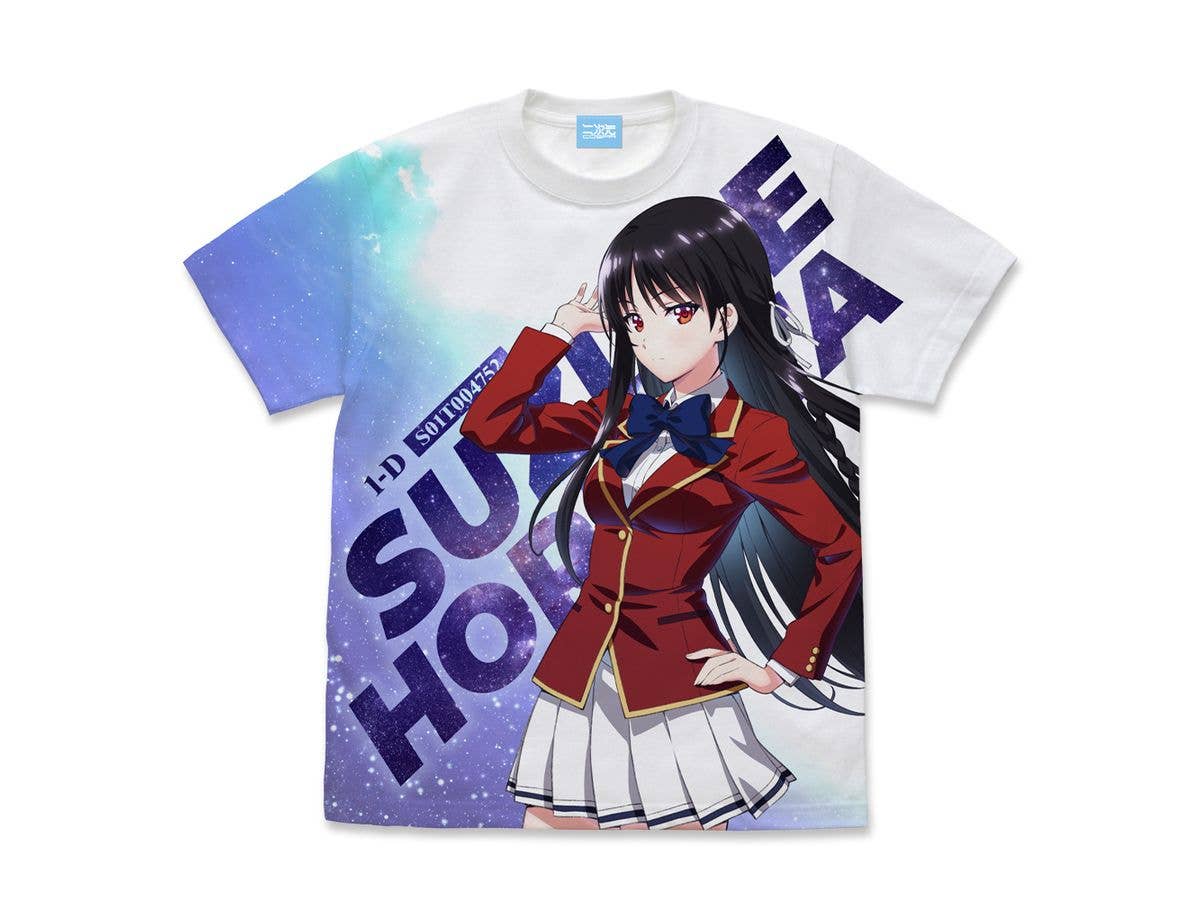 TVアニメ ようこそ実力至上主義の教室へ: 堀北鈴音 フルグラフィックTシャツ / WHITE-L