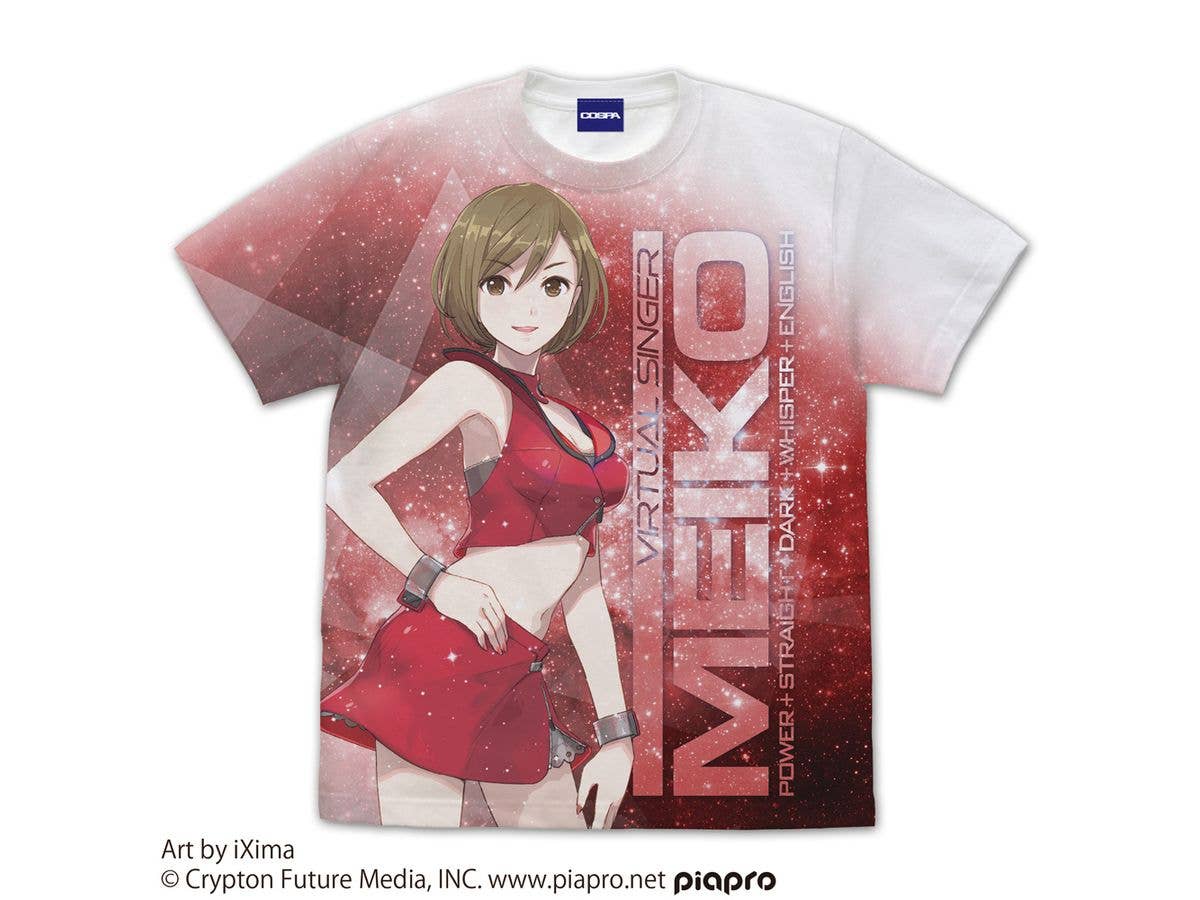 MK15th project: MEIKO フルグラフィックTシャツ WHITE XL