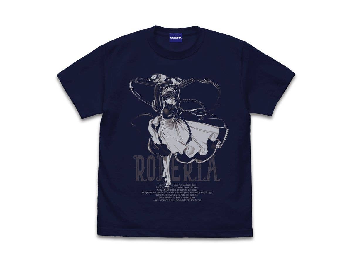 ブラック・ラグーン: ラブレス家のロベルタ Tシャツ / NAVY-L