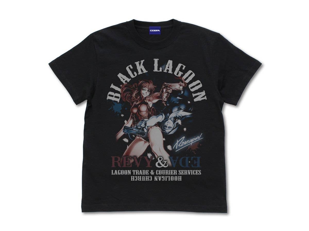 ブラック・ラグーン: レヴィ&エダ Tシャツ / BLACK-L