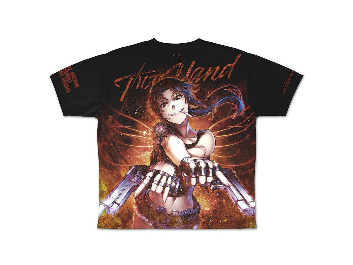 ブラック・ラグーン: ラグーン商会&レヴィ 両面フルグラフィックTシャツ / L