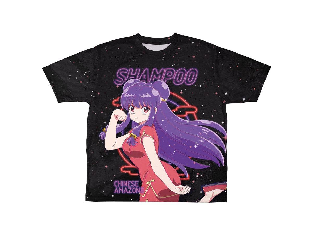 らんま1 / 2: シャンプー 両面フルグラフィックTシャツ ネオンサインVer. / L