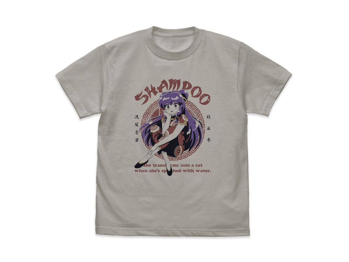 らんま1 / 2: シャンプー Tシャツ / LIGHT GRAY-XL