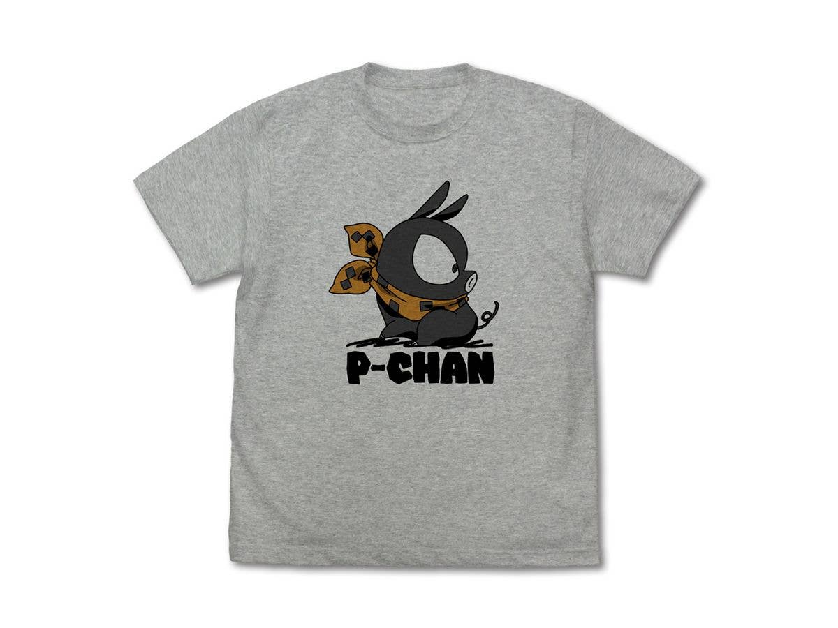 らんま1 / 2: ピッグのPちゃん Tシャツ / MIX GRAY-XL