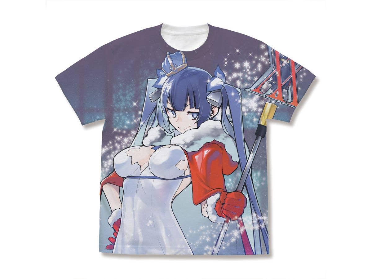 ダンジョンに出会いを求めるのは間違っているだろうか: 描き下ろし ヘスティア フルグラフィックTシャツ 20th Anniversary Ver. / WHITE-XL