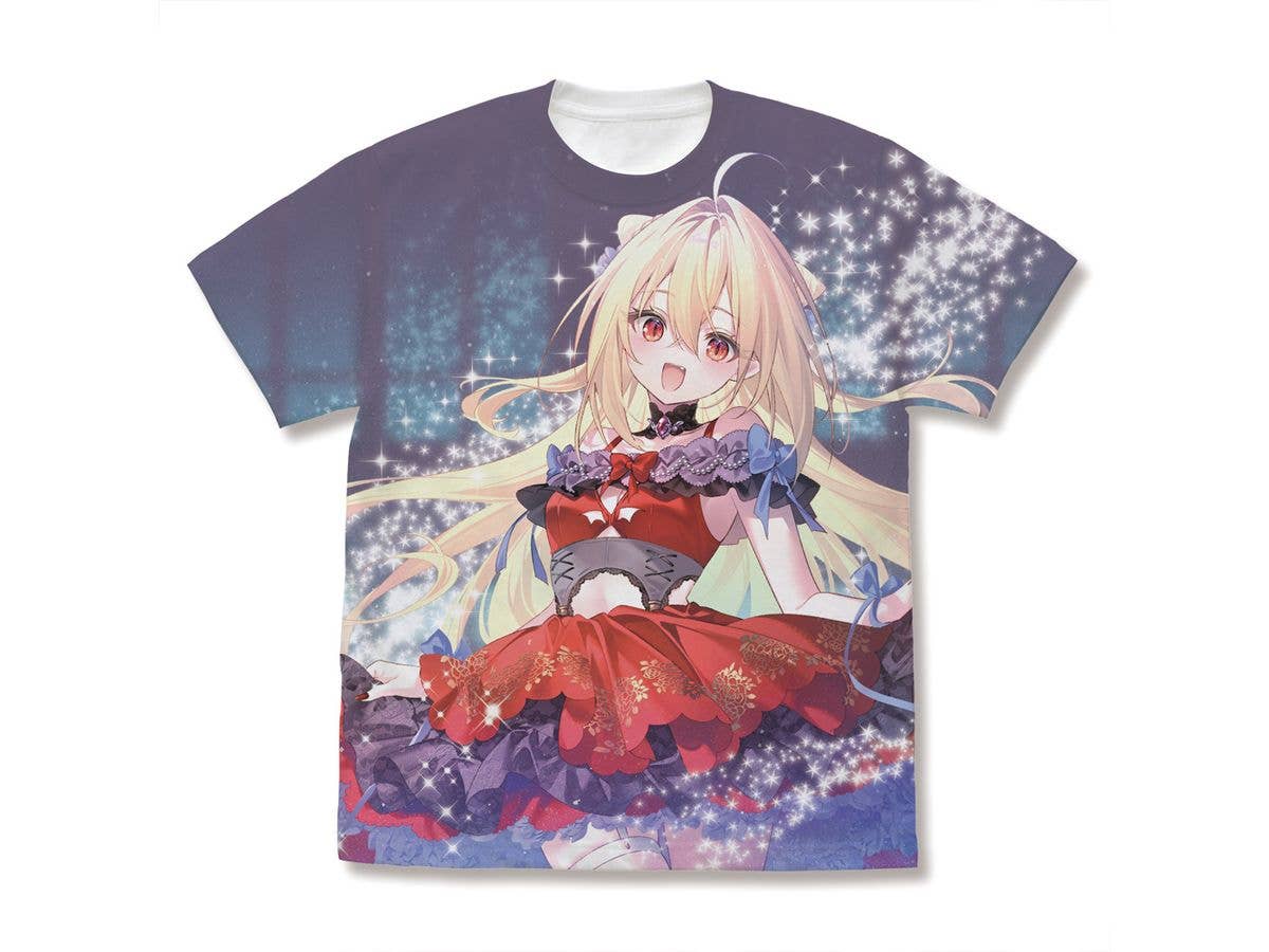 ひきこまり吸血姫の悶々: 描き下ろし テラコマリ・ガンデスブラッド フルグラフィックTシャツ 20th Anniversary Ver. / WHITE-XL