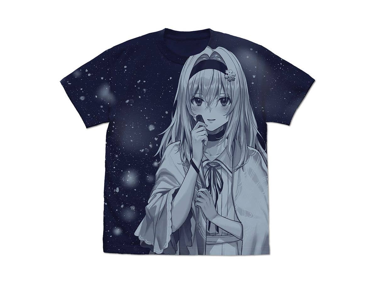 りゅうおうのおしごと!: 原作版 空銀子 オールプリントTシャツ 17巻表紙イラストVer. / NAVY-M
