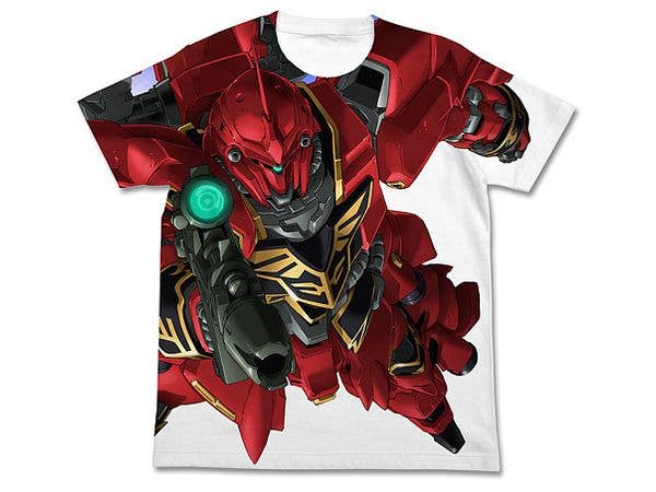 機動戦士ガンダムUC (ユニコーン): シナンジュフルグラフィックTシャツ / WHITE-L