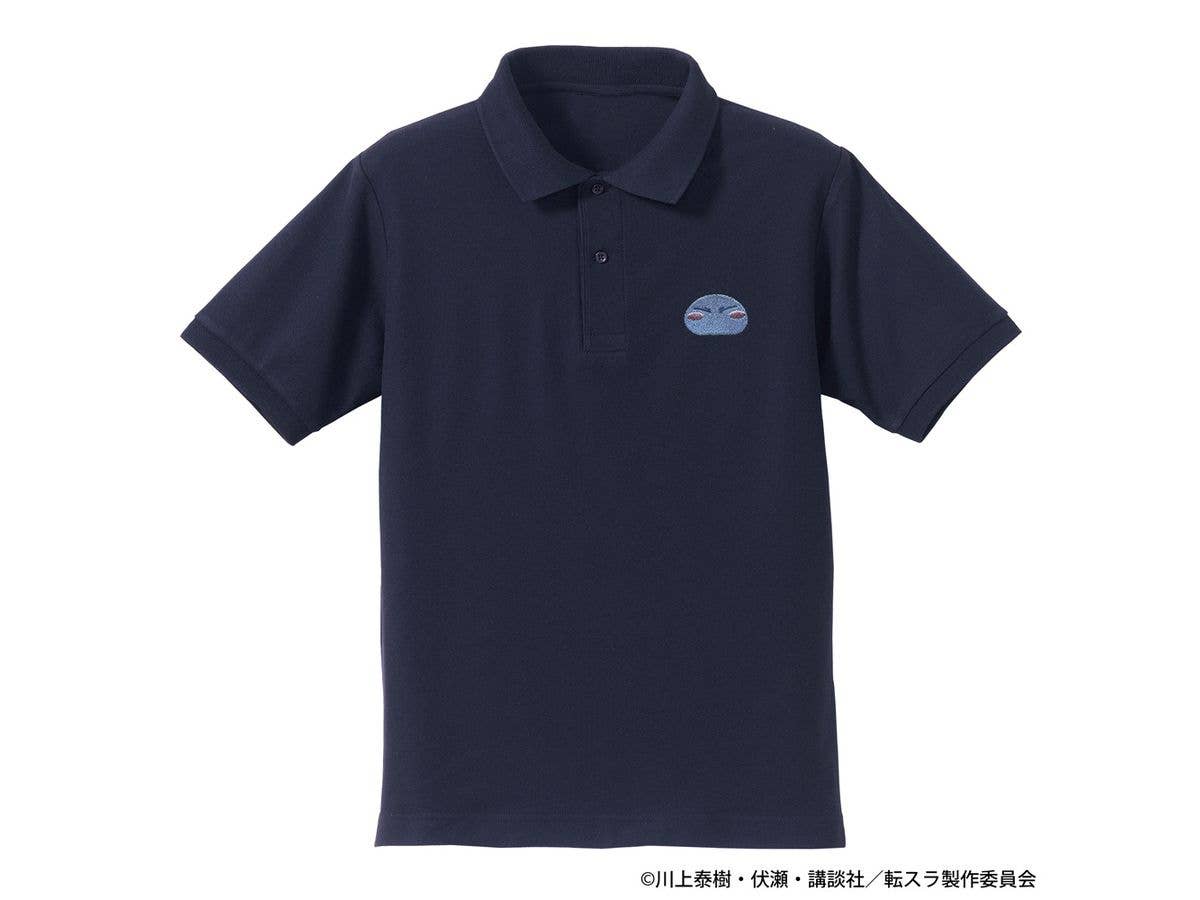 転生したらスライムだった件: リムル様 ワンポイント刺繍ポロシャツ / NAVY-M