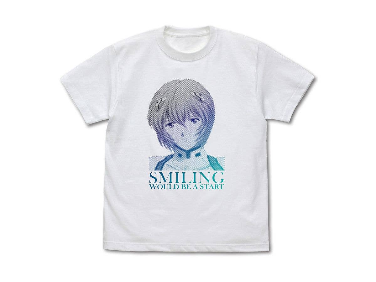 EVANGELION: 笑えばいいと思うよ Tシャツ / WHITE-XL