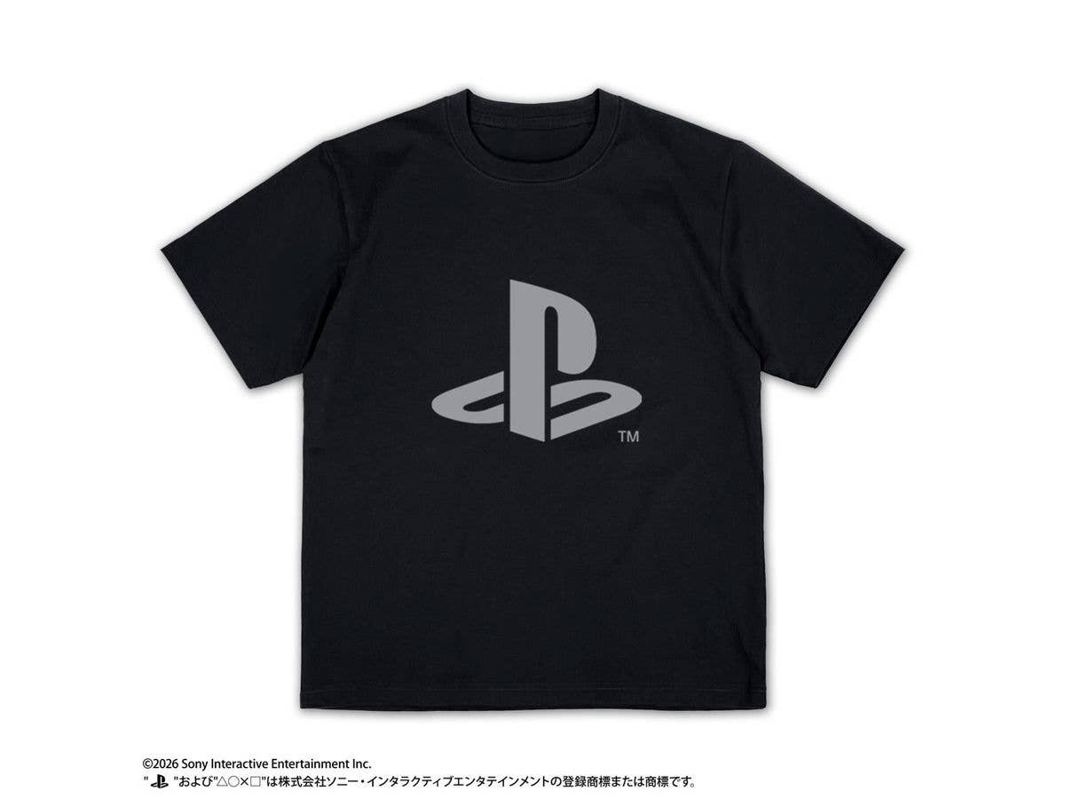 プレイステーション: プレーティングTシャツ for PlayStation Family Mark / BLACK-M