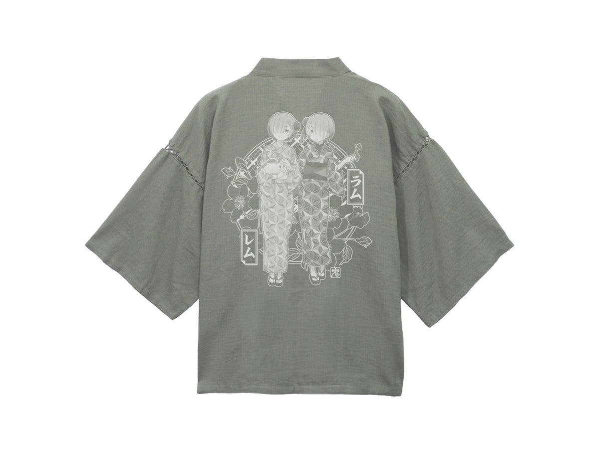 Re:ゼロから始める異世界生活: 浴衣姿のラム & レム 甚平 / 利休鼠-大(XL-XXL)