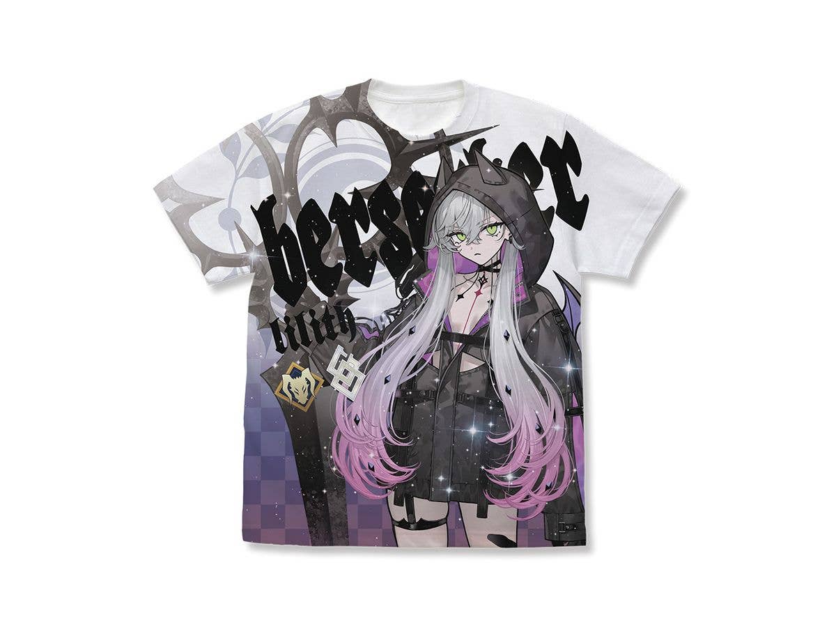 Fate/Grand Order: バーサーカー / リリス フルグラフィックTシャツ / WHITE-S
