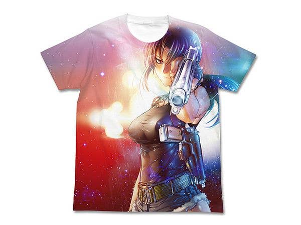 ブラック・ラグーン: レヴィ フルグラフィックTシャツ / WHITE-M