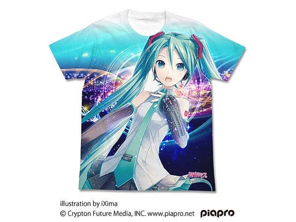 初音ミク V3 フルグラフィックTシャツ ver.2.0 / WHITE-M