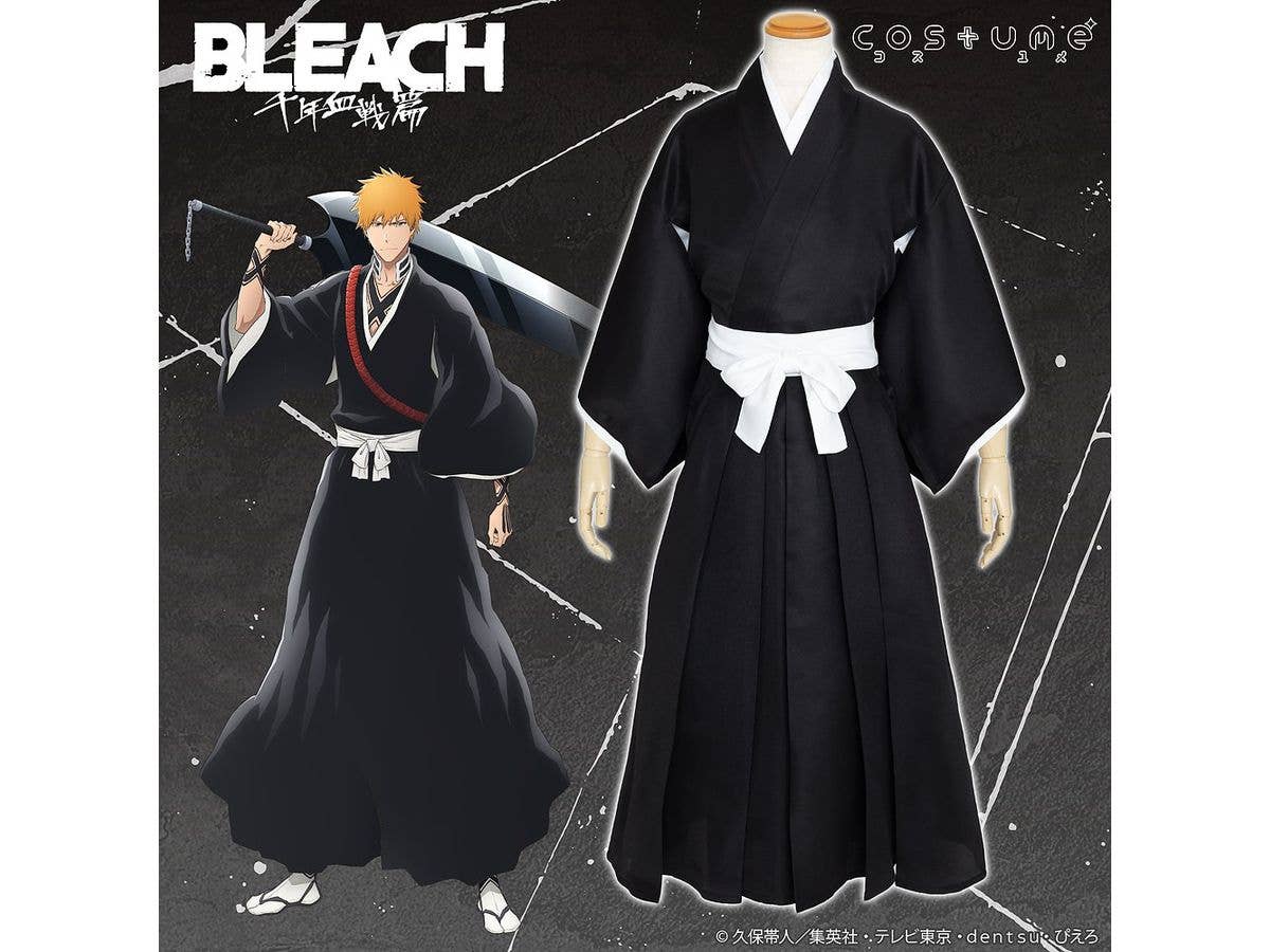 BLEACH 千年血戦篇: 死覇装コスチュームセット / Unisex L-XL