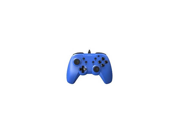 Nintendo Switch: ジャイロコントローラー ライト 有線タイプ ブルー