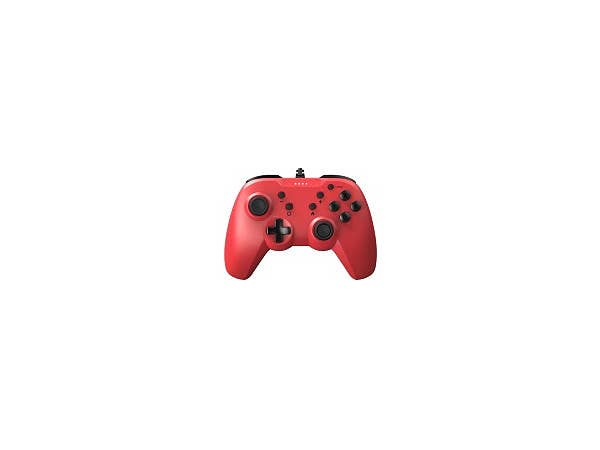 Nintendo Switch: ジャイロコントローラー ライト 有線タイプ レッド