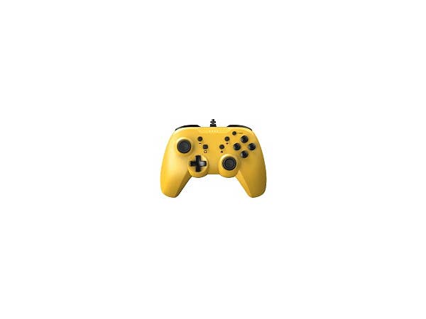 Nintendo Switch: ジャイロコントローラー ライト 有線タイプ イエロー