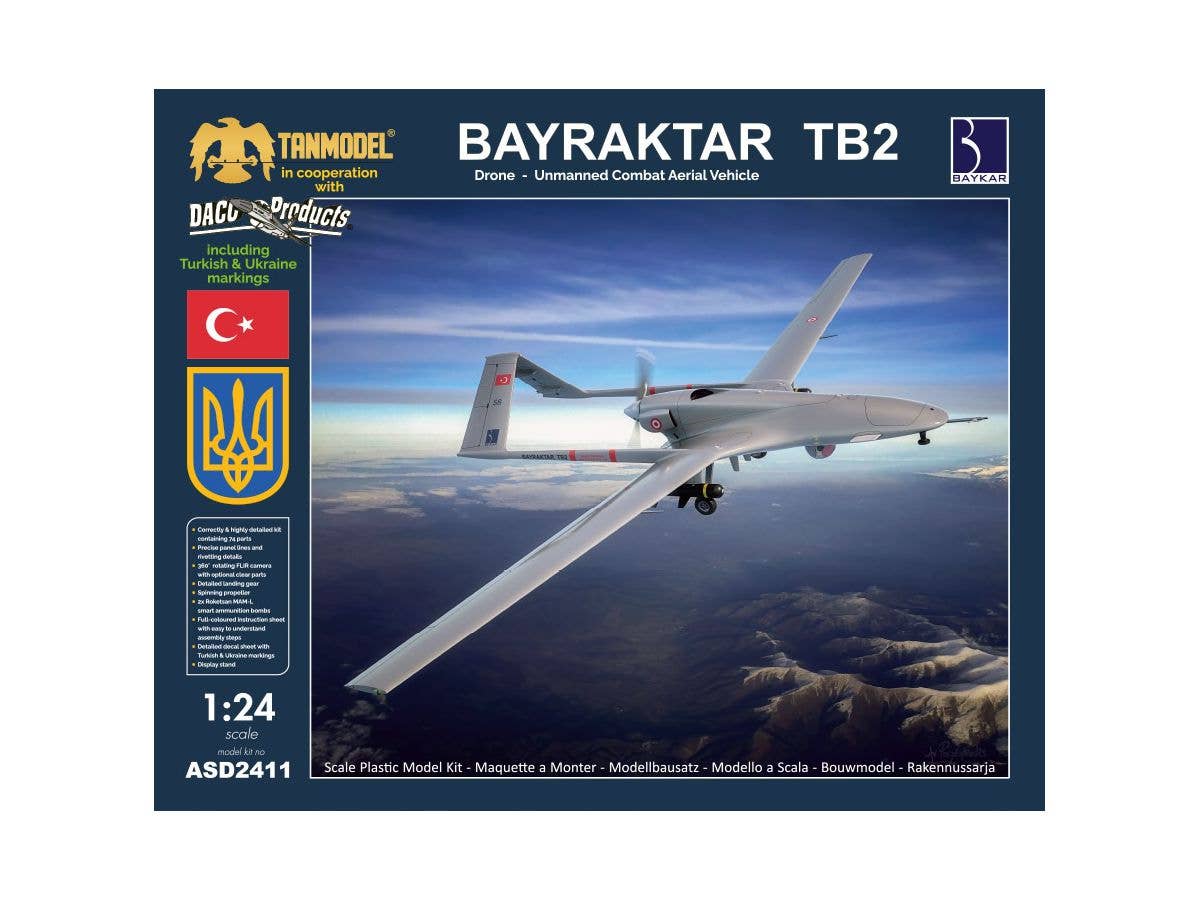 1/24 バイラクタル TB2 無人戦闘航空機 ウクライナ/トルコ リミテッドエディション