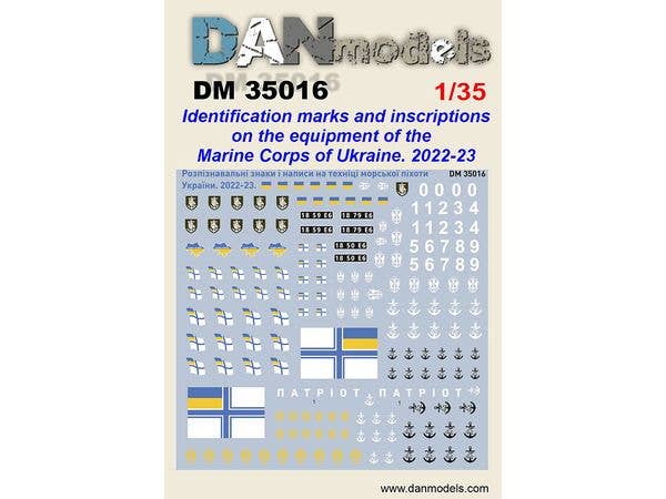 1/35 ウクライナ海兵隊 車両識別マーク 2022年-2023年