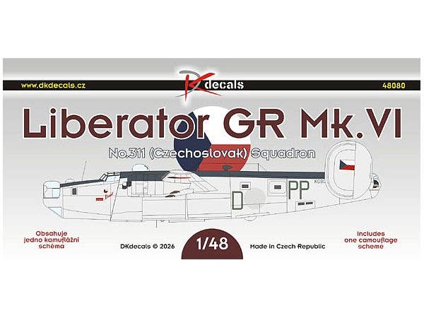 1/48 リベレーター GR Mk.VI 第311飛行隊 (チェコスロバキア) デカール