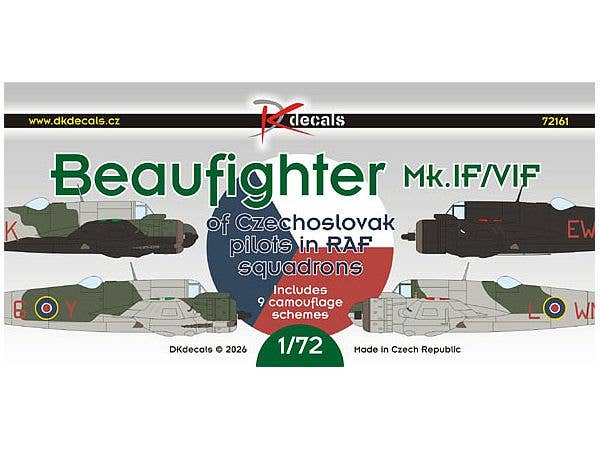 1/72 ボーファイター Mk.IF/VIF チェコスロバキア人パイロット デカール