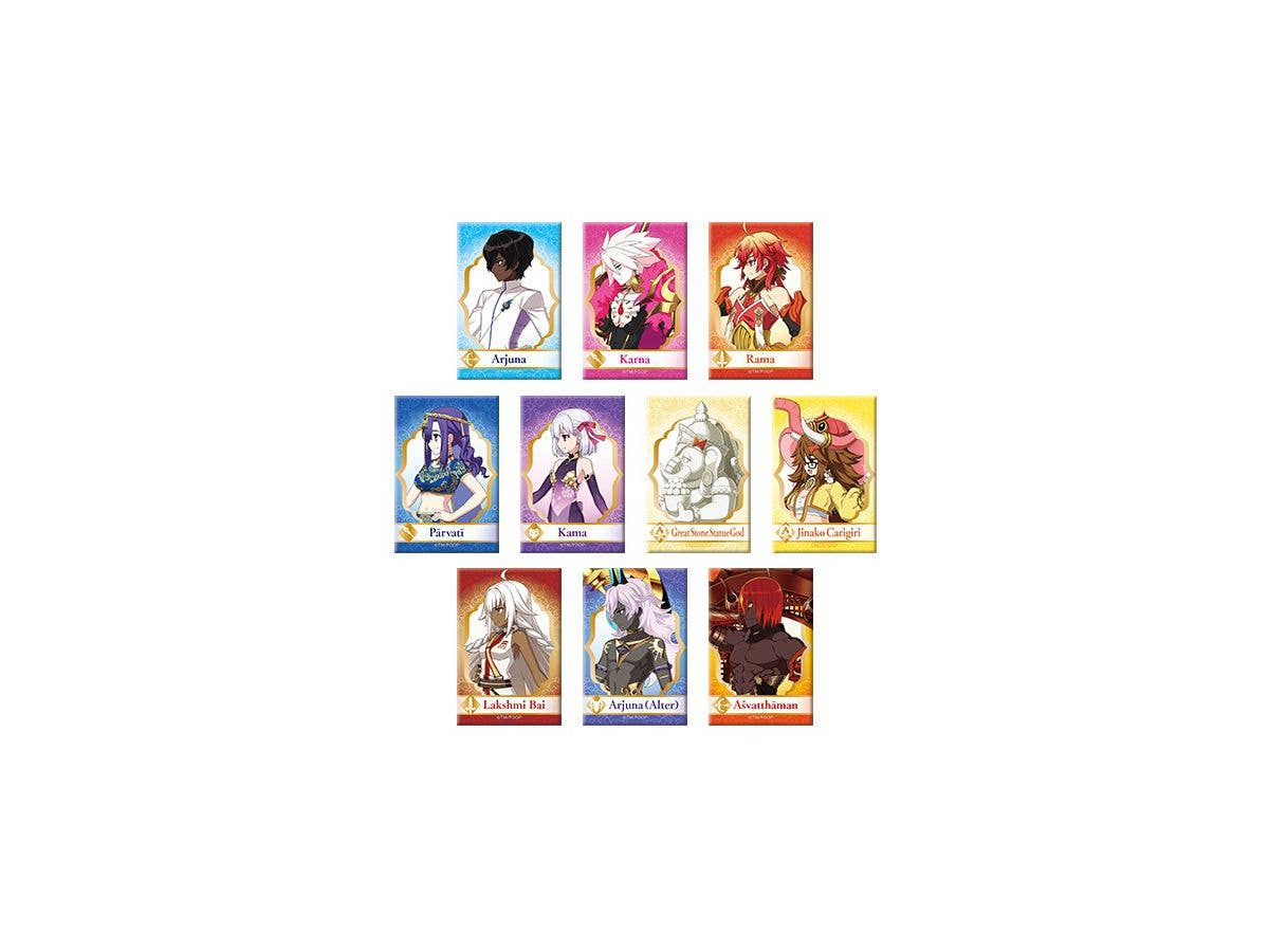 FGO バトルキャラスクエア缶バッジ Vol.1 1Box 10pcs