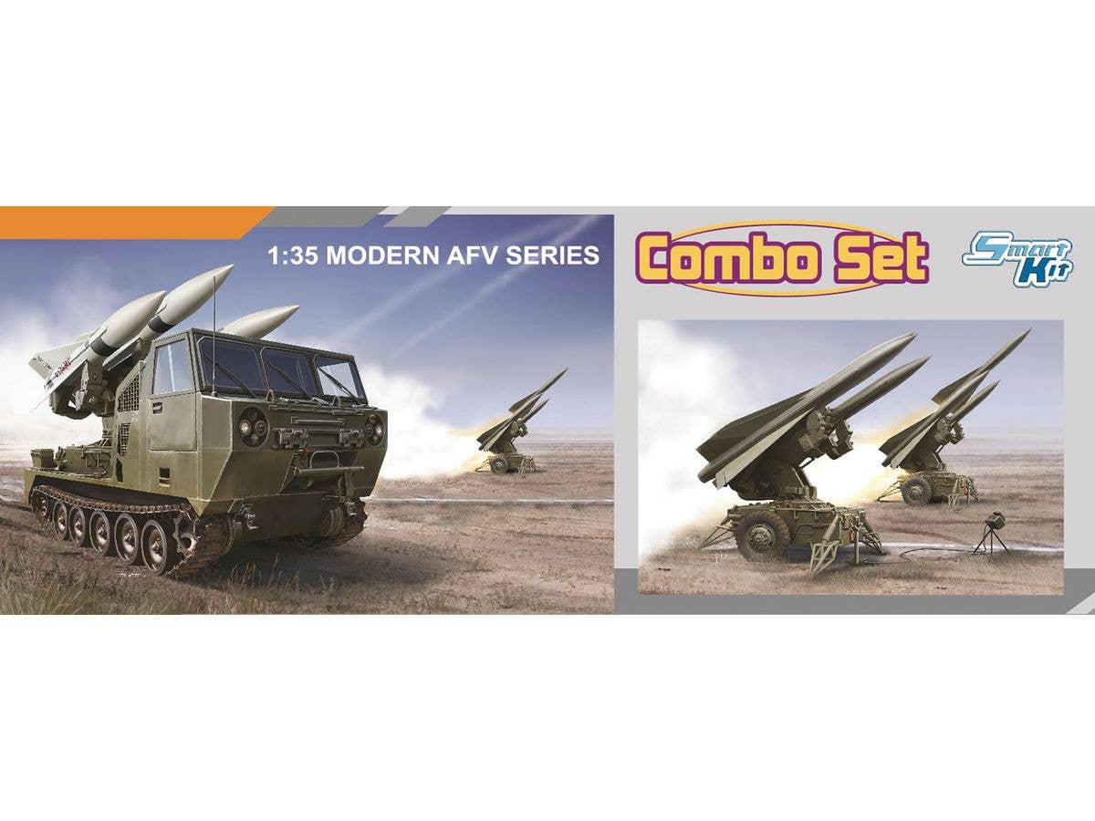 1/35 アメリカ軍 M727 MIM-23自走ミサイルキャリア & MIN-23 ホーク M192対空ミサイルランチャー コンボセット