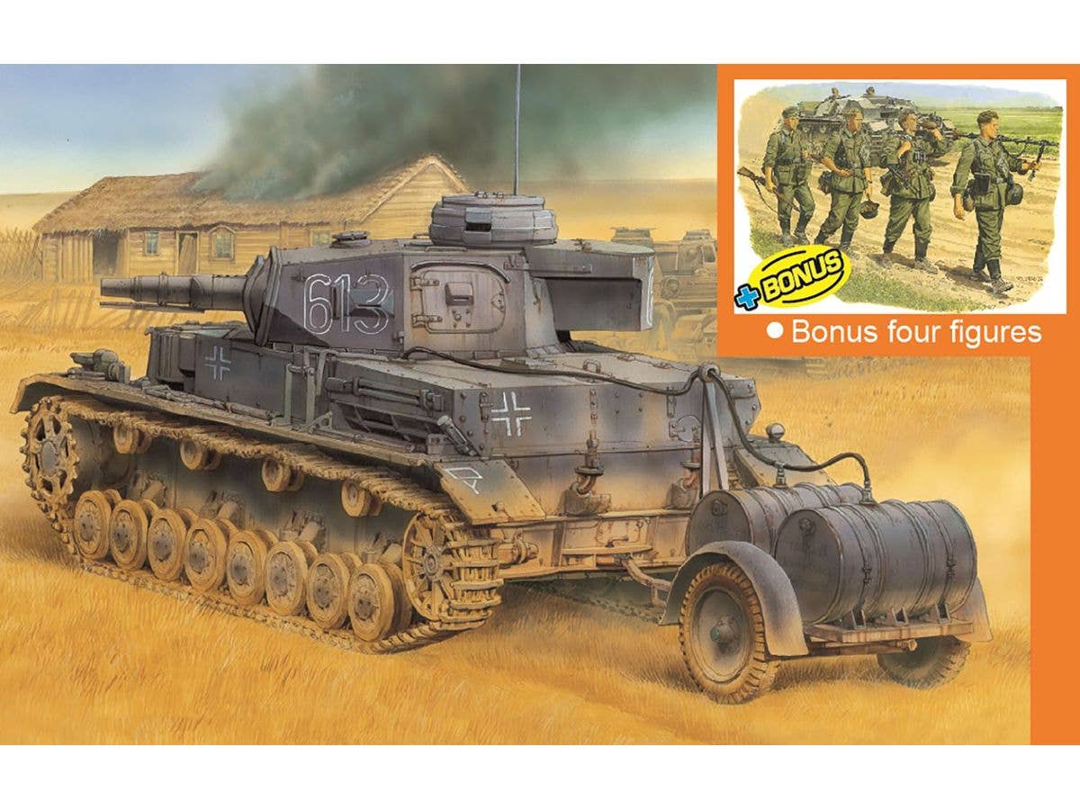 1/35 WW.II ドイツ軍 IV号戦車E型 潜水戦車仕様 マジックトラック/アルミ砲身/金属砲弾/導線牽引ケーブル/フィギュア4体付属 豪華仕様