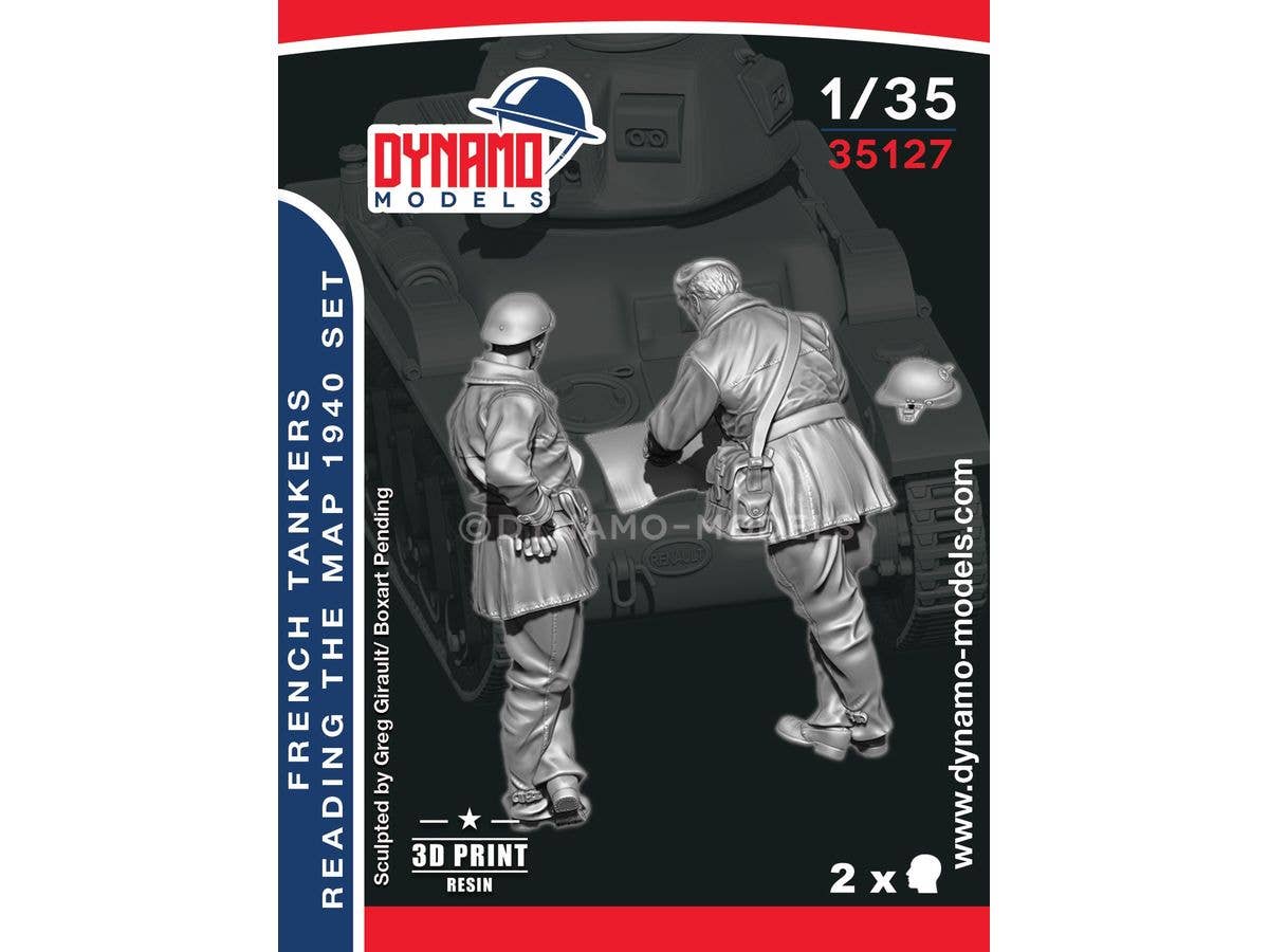1/35 フランス戦車兵 1940年"地図確認"セット (2体入)