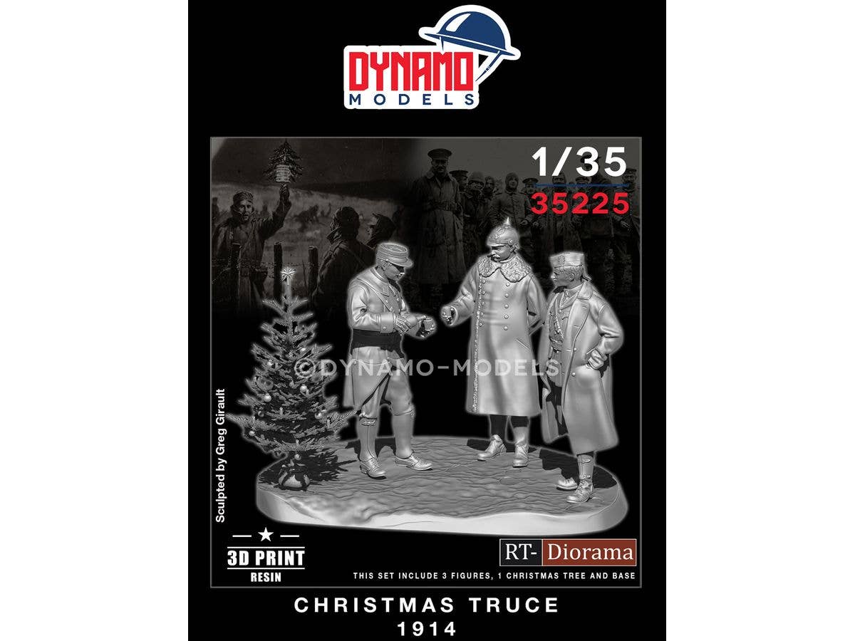 1/35 クリスマス休戦 1914年 ビネットセット (3体とベース入)