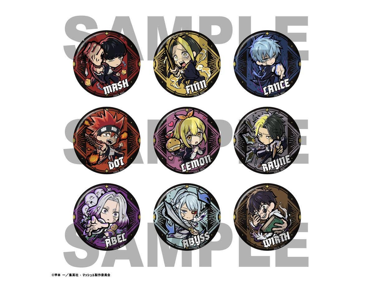 マッシュル イートゥーン トレーディング缶バッジ 1Box 9pcs