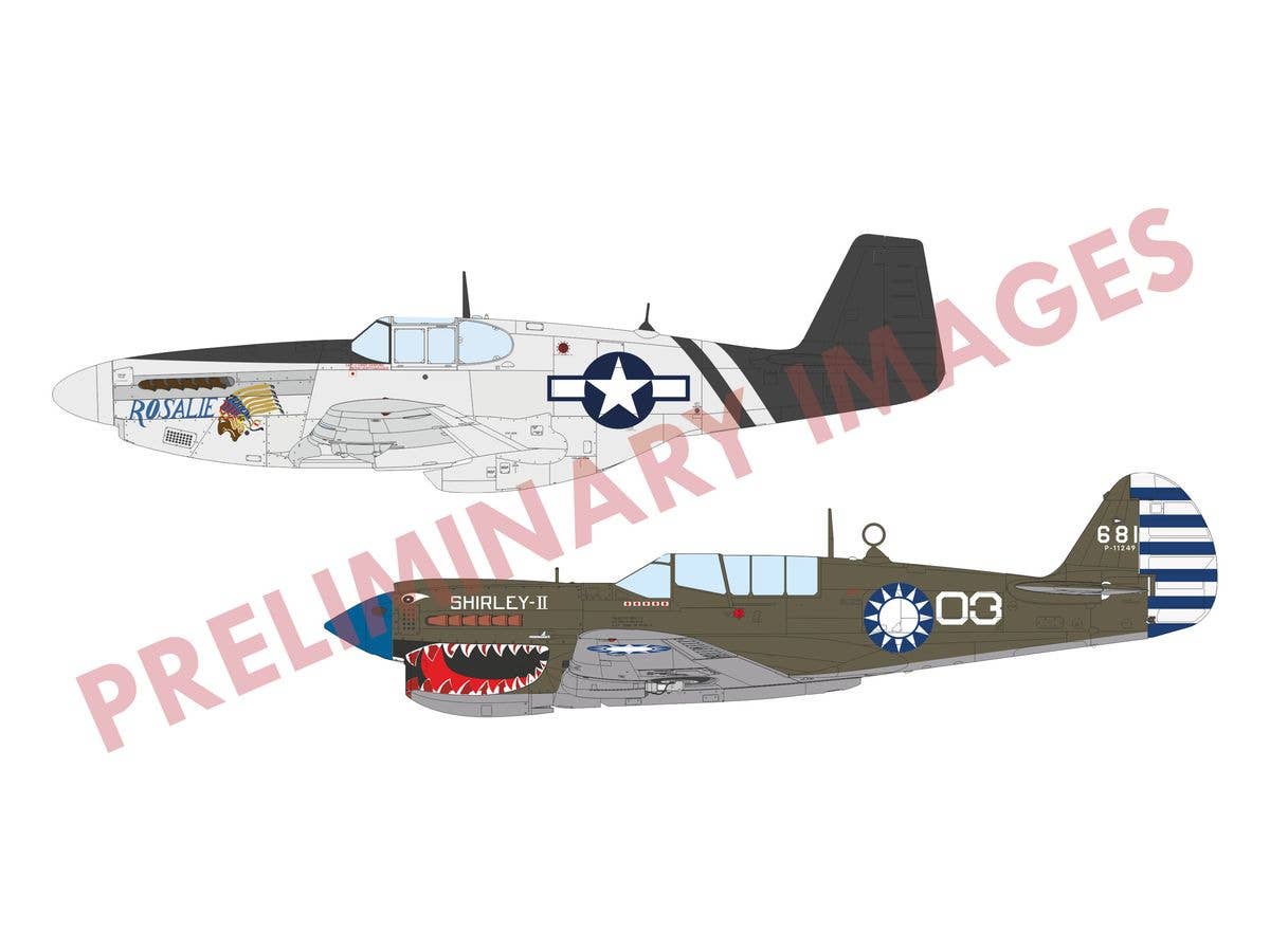 1/48 シャーク & スタリオン P-40N & P-51B/Cデュアルコンボ リミテッドエディション